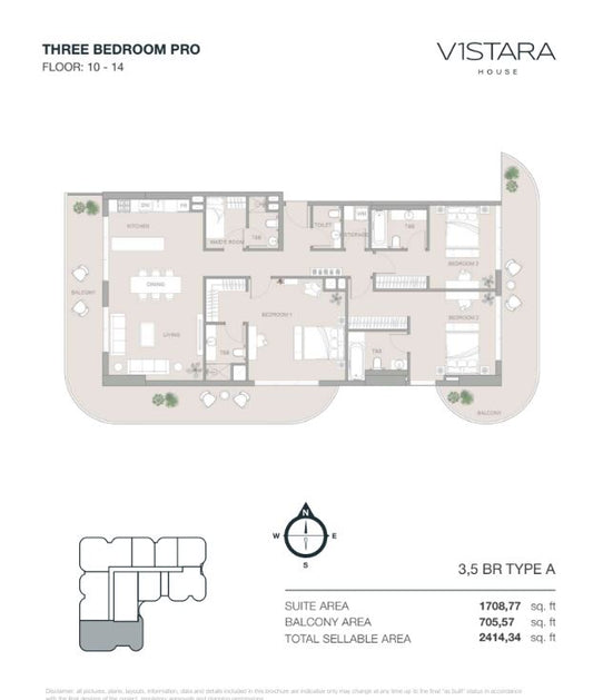 3BR V1stara Residence by Premier Heights Real Estates in Dubai 