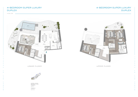 4BR Duplex DAMAC Bay 1 by Cavalli Residence