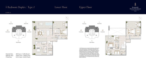 4BR Duplex KEMPINSKI MARINA RESIDENCES