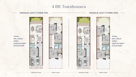 4BR Townhouse Riverside Townhouses by Premier Heights Real Estates in Dubai 