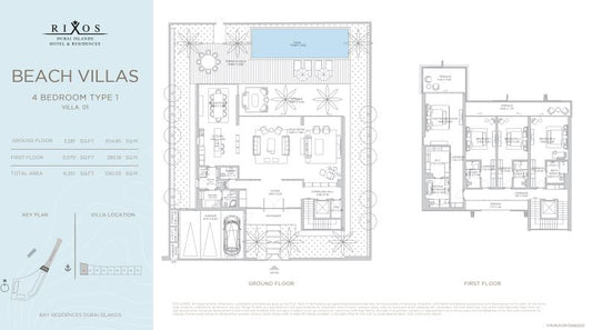 4BR Villa RIXOS RESIDENCES by Premier Heights Real Estates in Dubai 