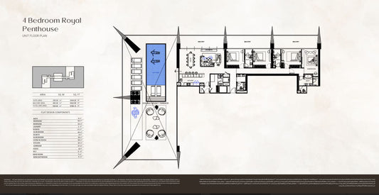 4BR Penthouse One by Binghatti