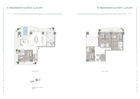 5BR Duplex DAMAC Bay 2 by Cavalli Residence