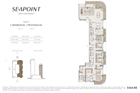 5BR Penthouse Seapoint by EMAAR