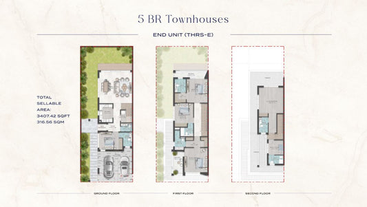 5BR Townhouse Riverside Townhouses by Premier Heights Real Estates in Dubai 