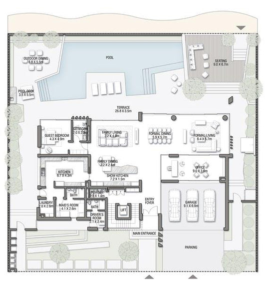 7BR Frond Coral Villas - Terracotta