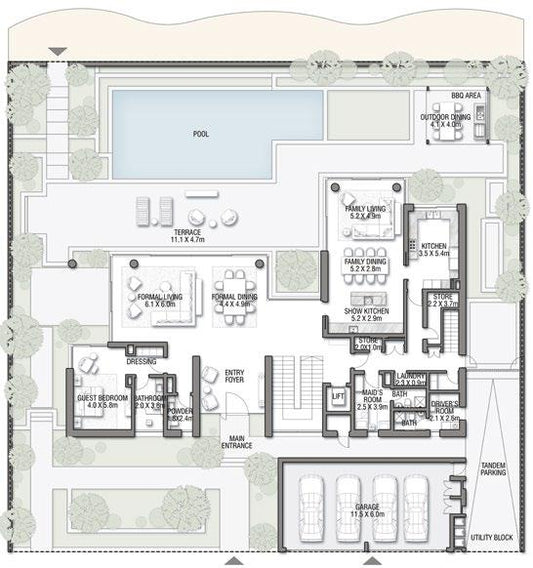 7BR Frond Coral Villas - RedWood