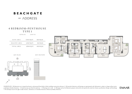 Beachgate By Address 4BR Dubai Properties from PREMIER HEIGHTS